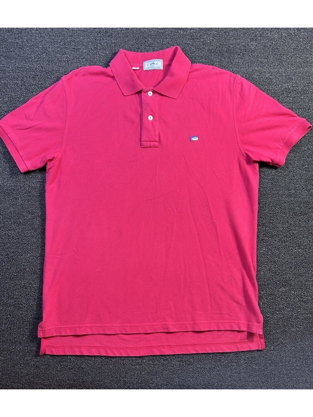 Southern Tide Polo Shirt Mens Sz Medium Pink Cotton